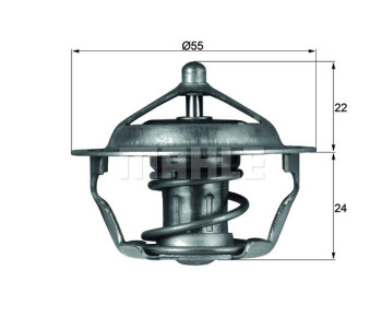 Термостат, охладителна течност MAHLE TX 101 83D