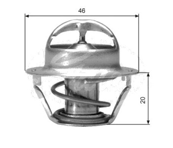 Термостат, охладителна течност GATES TH03082G1