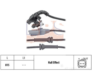 Датчик, обороти на колелото EPS