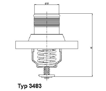 Термостат, охладителна течност 89°C WAHLER