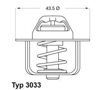 Термостат, охладителна течност 84°C WAHLER