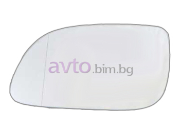 Стъкло за огледало ляво асферично с подгрев и основа на 108 mm