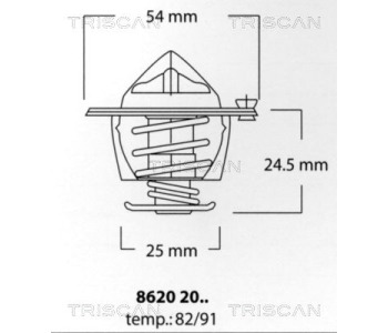 Термостат, охладителна течност TRISCAN 8620 2182