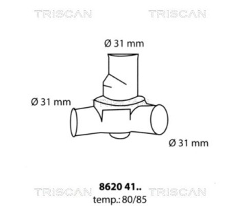 Термостат, охладителна течност TRISCAN 8620 43000