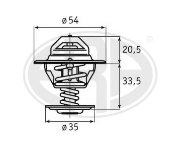 Термостат, охладителна течност ERA 350164