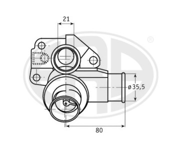 Термостат, охладителна течност ERA 350246