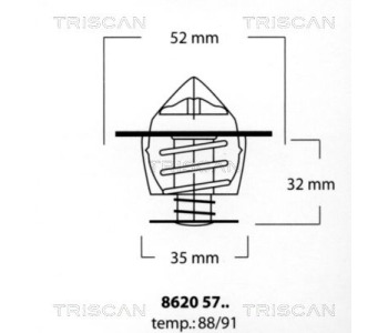 Термостат, охладителна течност TRISCAN 8620 6582