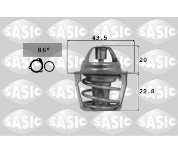 Термостат, охладителна течност SASIC 9000106