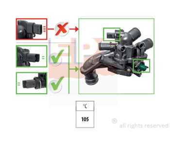 Термостат, охладителна течност EPS 1.880.927