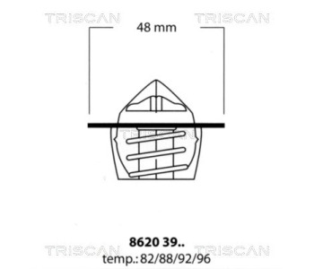 Термостат, охладителна течност TRISCAN 8620 40583