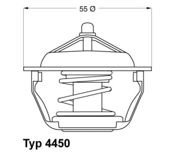 Термостат, охладителна течност BorgWarner (Wahler) 4450.83D