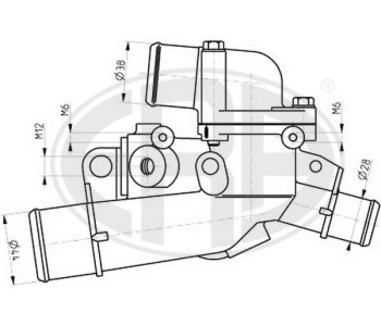 Термостат, охладителна течност ERA 350329