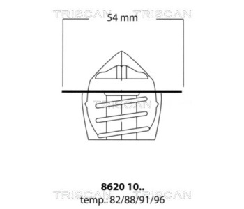 Термостат, охладителна течност TRISCAN 8620 11488