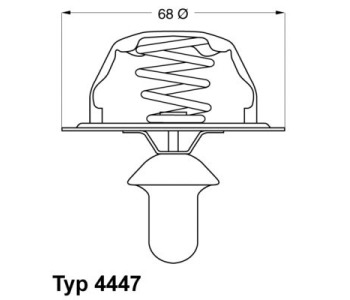 Термостат, охладителна течност BorgWarner (Wahler) 4447.80D