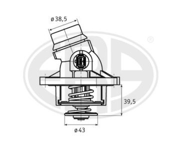 Термостат, охладителна течност ERA 350338