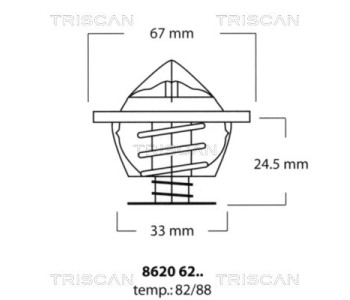 Термостат, охладителна течност TRISCAN 8620 6988