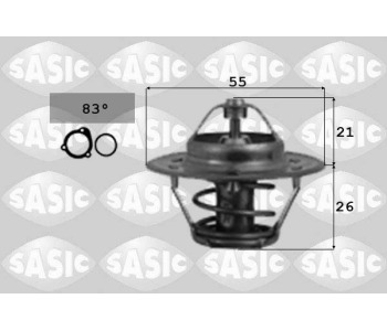 Термостат, охладителна течност SASIC 3381391