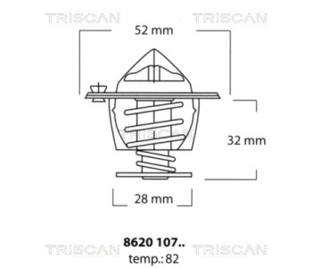 Термостат, охладителна течност TRISCAN 8620 11482