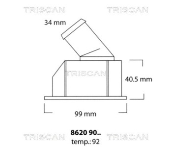 Термостат, охладителна течност TRISCAN 8620 9982