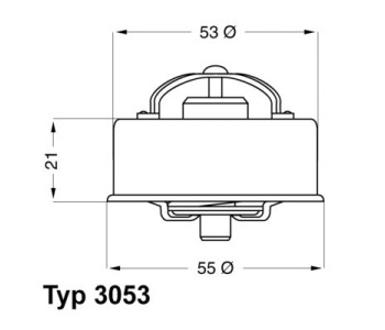 Термостат, охладителна течност BorgWarner (Wahler) 3053.75