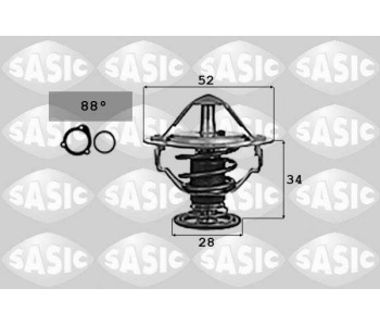 Термостат, охладителна течност SASIC 9000714