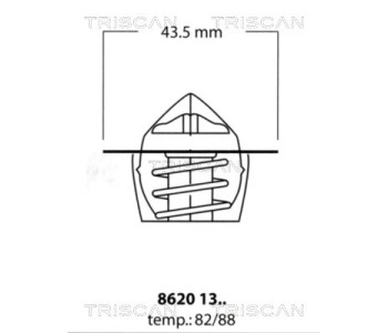 Термостат, охладителна течност TRISCAN 8620 14689