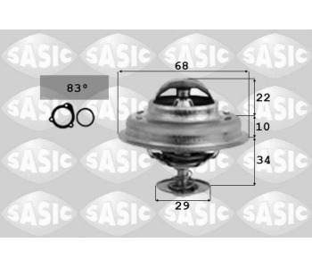 Термостат, охладителна течност SASIC 3381251