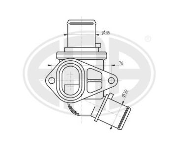 Термостат, охладителна течност ERA 350323